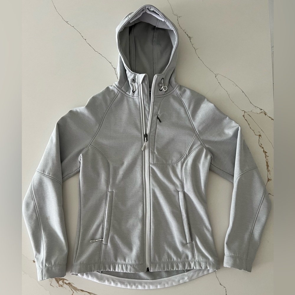 Kirkland Signature Light Gray Hooded Raincoat